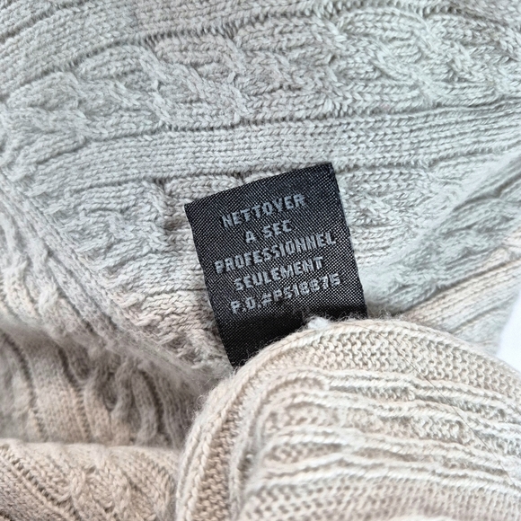 Tricots St. Raphael Men's XL Silk Cashmere Wool V-Neck Sweater Oatmeal Beige - Picture 12 of 12